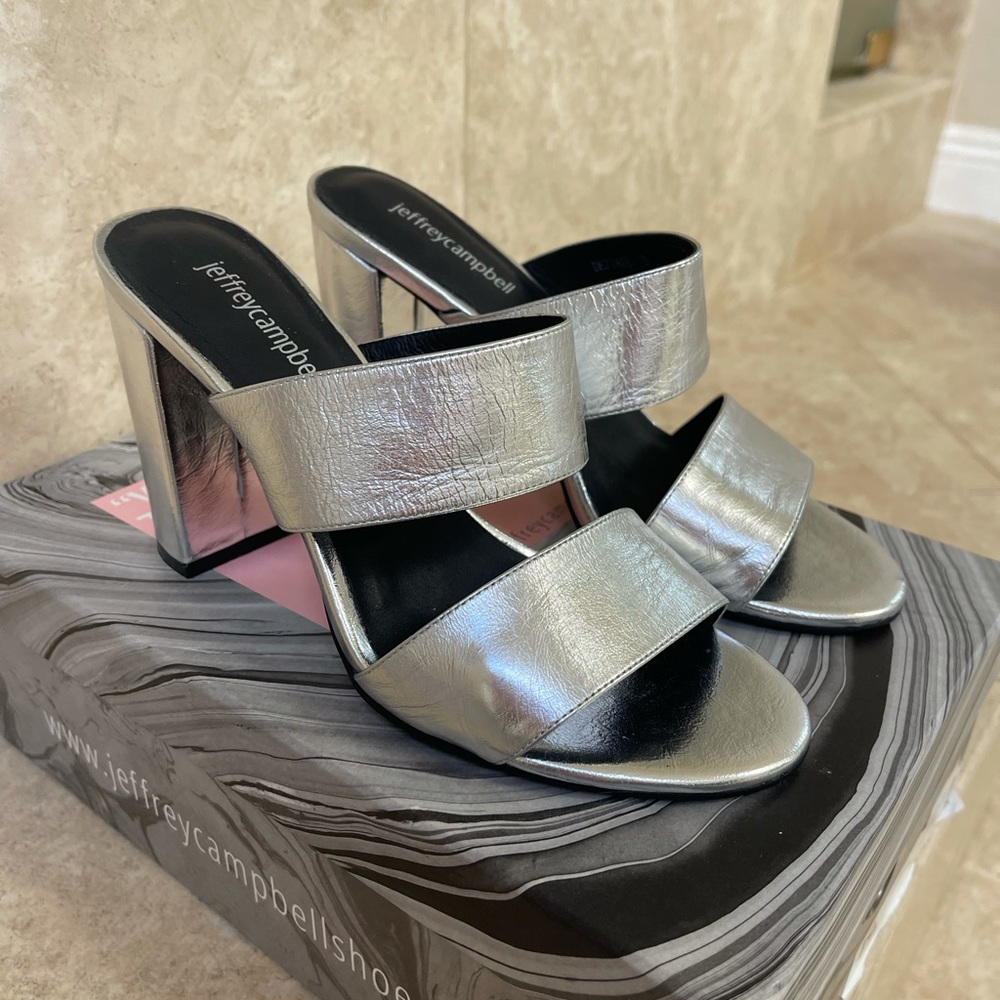 Jeffrey Campbell Deziree Silver Heels